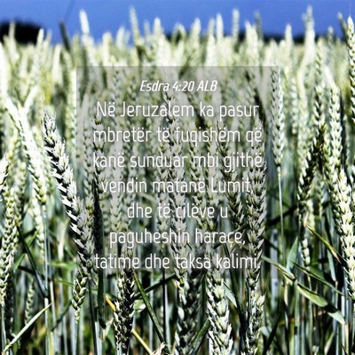 Picture 04 - Esdra 4:20 ALB - Në Jeruzalem ka pasur mbretër të fuqishëm që - Bible Verse Picture