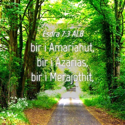 Picture 04 - Esdra 7:3 ALB - bir i Amariahut, bir i Azarias, bir i - Bible Verse Picture