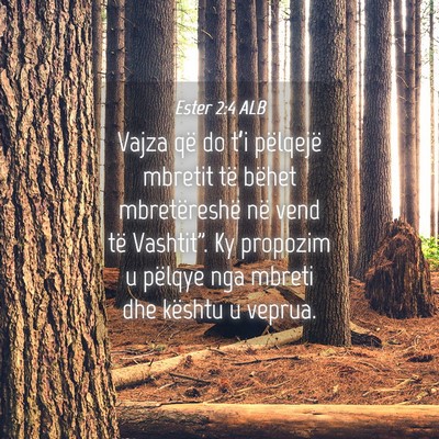Picture 04 - Ester 2:4 ALB - Vajza që do t’i pëlqejë mbretit të bëhet - Bible Verse Picture