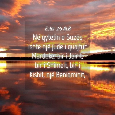 Picture 04 - Ester 2:5 ALB - Në qytetin e Suzës ishte një jude i quajtur - Bible Verse Picture