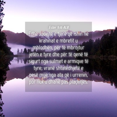 Picture 04 - Ester 9:16 ALB - Edhe Judejtë e tjerë që ishin në krahinat e - Bible Verse Picture