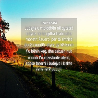 Picture 04 - Ester 9:2 ALB - Judejtë u mblodhën në qytetet e tyre, në të - Bible Verse Picture
