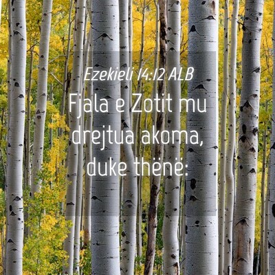 Picture 04 - Ezekieli 14:12 ALB - Fjala e Zotit mu drejtua akoma, duke - Bible Verse Picture