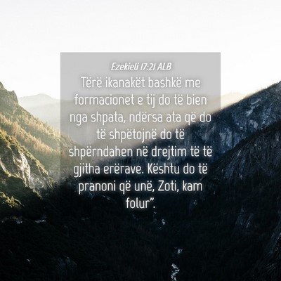 Picture 04 - Ezekieli 17:21 ALB - Tërë ikanakët bashkë me formacionet e tij do - Bible Verse Picture