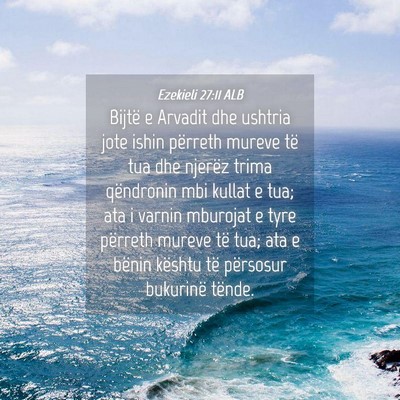 Picture 04 - Ezekieli 27:11 ALB - Bijtë e Arvadit dhe ushtria jote ishin përreth - Bible Verse Picture