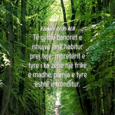 Picture 04 - Ezekieli 27:35 ALB - Të gjithë banorët e ishujve janë habitur prej - Bible Verse Picture