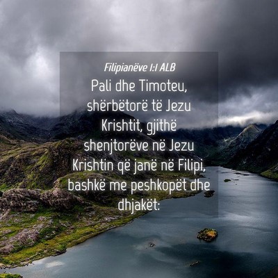 Picture 04 - Filipianëve 1:1 ALB - Pali dhe Timoteu, shërbëtorë të Jezu - Bible Verse Picture