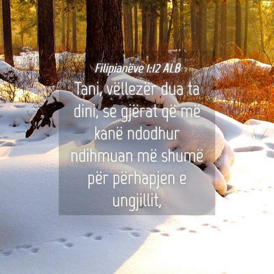 Picture 04 - Filipianëve 1:12 ALB - Tani, vëllezër dua ta dini, se gjërat që më - Bible Verse Picture