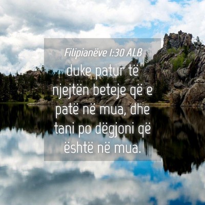 Picture 04 - Filipianëve 1:30 ALB - duke patur të njejtën beteje që e patë në - Bible Verse Picture