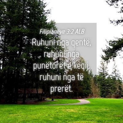 Picture 04 - Filipianëve 3:2 ALB - Ruhuni nga qentë, ruhuni nga punëtorët e - Bible Verse Picture