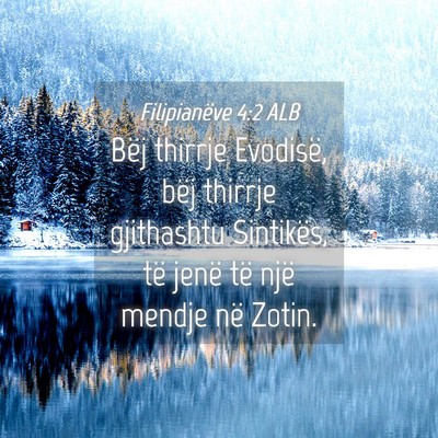 Picture 04 - Filipianëve 4:2 ALB - Bëj thirrje Evodisë, bëj thirrje gjithashtu - Bible Verse Picture