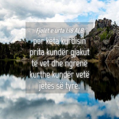 Picture 04 - Fjalët e urta 1:18 ALB - por këta kurdisin prita kundër gjakut të vet - Bible Verse Picture