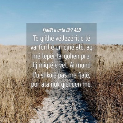 Picture 04 - Fjalët e urta 19:7 ALB - Të gjithë vëllezërit e të varfërit e - Bible Verse Picture