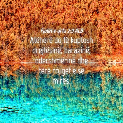 Picture 04 - Fjalët e urta 2:9 ALB - Atëherë do të kuptosh drejtësinë, barazinë, - Bible Verse Picture