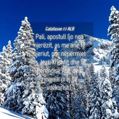 Picture 04 - Galatasve 1:1 ALB - Pali, apostull (jo nga njerëzit, as me anë të - Bible Verse Picture