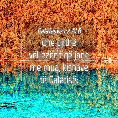 Picture 04 - Galatasve 1:2 ALB - dhe gjithë vëllezërit që janë me mua, - Bible Verse Picture