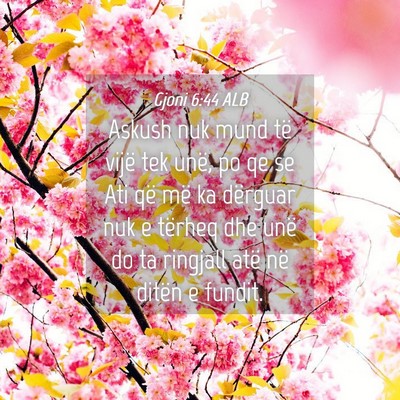 Picture 04 - Gjoni 6:44 ALB - Askush nuk mund të vijë tek unë, po qe se Ati - Bible Verse Picture