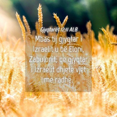 Picture 04 - Gjyqtarët 12:11 ALB - Mbas tij gjyqtar i Izraelit u bë Eloni, - Bible Verse Picture