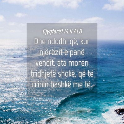 Picture 04 - Gjyqtarët 14:11 ALB - Dhe ndodhi që, kur njërëzit e panë vendit, - Bible Verse Picture