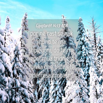 Picture 04 - Gjyqtarët 14:13 ALB - por në rast se nuk mund të ma shpjegoni, do të - Bible Verse Picture
