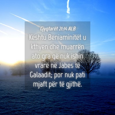 Picture 04 - Gjyqtarët 21:14 ALB - Kështu Beniaminitët u kthyen dhe muarrën ato - Bible Verse Picture