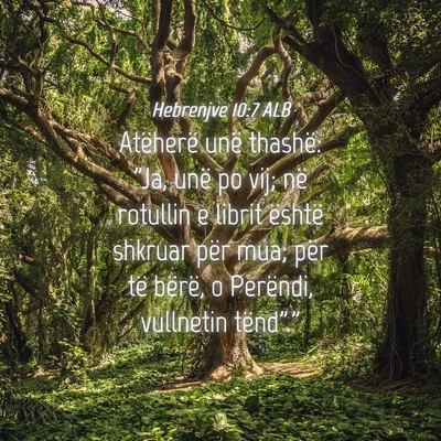 Picture 04 - Hebrenjve 10:7 ALB - Atëherë unë thashë: 