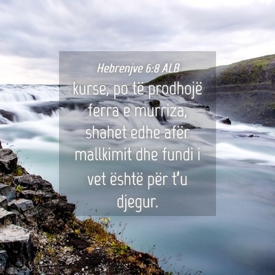 Picture 04 - Hebrenjve 6:8 ALB - kurse, po të prodhojë ferra e murriza, shahet - Bible Verse Picture
