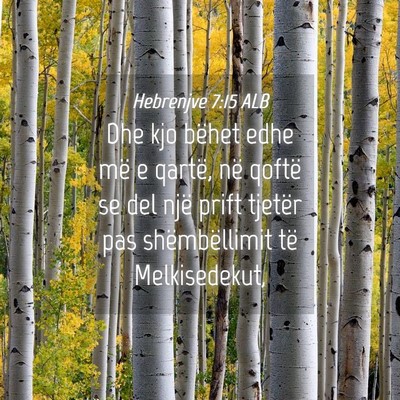 Picture 04 - Hebrenjve 7:15 ALB - Dhe kjo bëhet edhe më e qartë, në qoftë se - Bible Verse Picture