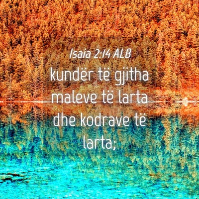 Picture 04 - Isaia 2:14 ALB - kundër të gjitha maleve të larta dhe kodrave - Bible Verse Picture