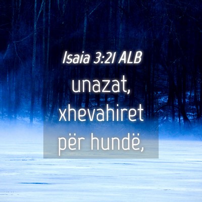 Picture 04 - Isaia 3:21 ALB - unazat, xhevahiret për - Bible Verse Picture