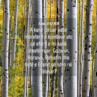 Picture 04 - Isaia 37:12 ALB - A kanë çliruar vallë mbretërit e kombeve ato - Bible Verse Picture