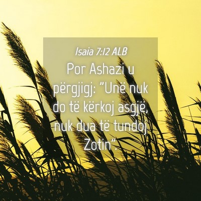 Picture 04 - Isaia 7:12 ALB - Por Ashazi u përgjigj: 