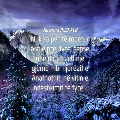 Picture 04 - Jeremia 11:23 ALB - Nuk ka për të mbetur asnjë prej tyre, sepse - Bible Verse Picture
