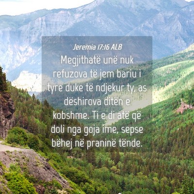 Picture 04 - Jeremia 17:16 ALB - Megjithatë unë nuk refuzova të jem bariu i - Bible Verse Picture