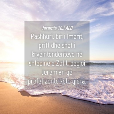 Picture 04 - Jeremia 20:1 ALB - Pashhuri, bir i Imerit, prift dhe shef i - Bible Verse Picture
