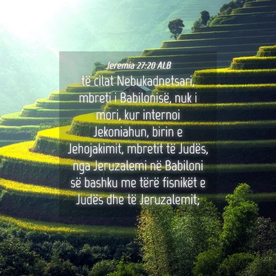 Picture 04 - Jeremia 27:20 ALB - të cilat Nebukadnetsari, mbreti i Babilonisë, - Bible Verse Picture