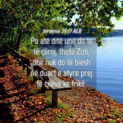 Picture 04 - Jeremia 39:17 ALB - Po atë ditë unë do të të çliroj, thotë - Bible Verse Picture