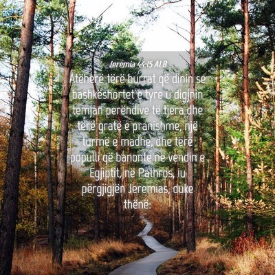 Picture 04 - Jeremia 44:15 ALB - Atëherë tërë burrat që dinin se - Bible Verse Picture