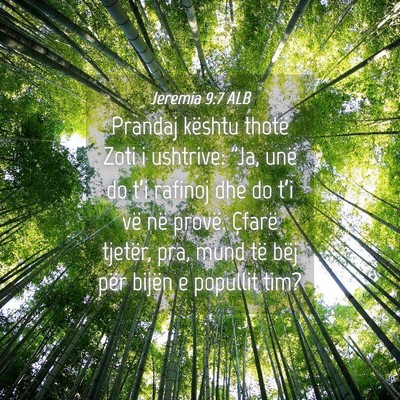 Picture 04 - Jeremia 9:7 ALB - Prandaj kështu thotë Zoti i ushtrive: 