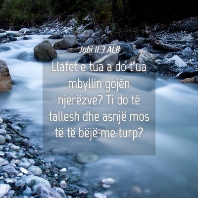 Picture 04 - Jobi 11:3 ALB - Llafet e tua a do t’ua mbyllin gojën - Bible Verse Picture