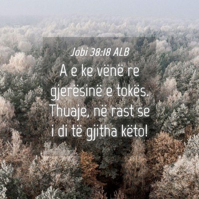 Picture 04 - Jobi 38:18 ALB - A e ke vënë re gjerësinë e tokës. Thuaje, - Bible Verse Picture