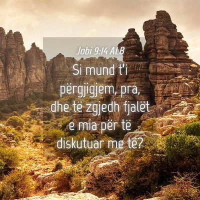 Picture 04 - Jobi 9:14 ALB - Si mund t’i përgjigjem, pra, dhe të zgjedh - Bible Verse Picture