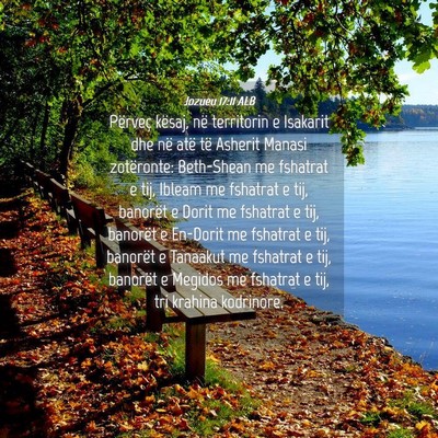 Picture 04 - Jozueu 17:11 ALB - Përveç kësaj, në territorin e Isakarit dhe - Bible Verse Picture