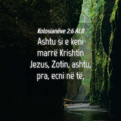 Picture 04 - Kolosianëve 2:6 ALB - Ashtu si e keni marrë Krishtin Jezus, Zotin, - Bible Verse Picture