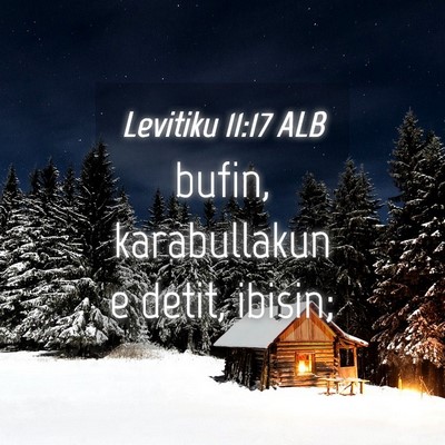 Picture 04 - Levitiku 11:17 ALB - bufin, karabullakun e detit, - Bible Verse Picture