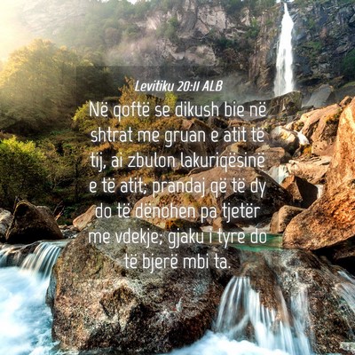 Picture 04 - Levitiku 20:11 ALB - Në qoftë se dikush bie në shtrat me gruan e - Bible Verse Picture