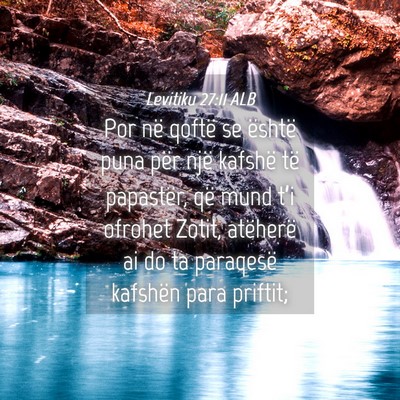 Picture 04 - Levitiku 27:11 ALB - Por në qoftë se është puna për një kafshë - Bible Verse Picture