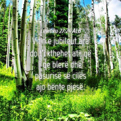 Picture 04 - Levitiku 27:24 ALB - Vitin e jubileut ara do t’i kthehet atij që i - Bible Verse Picture