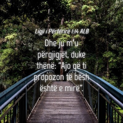 Picture 04 - Ligji i Përtërirë 1:14 ALB - Dhe ju m’u përgjigjët, duke thënë: 