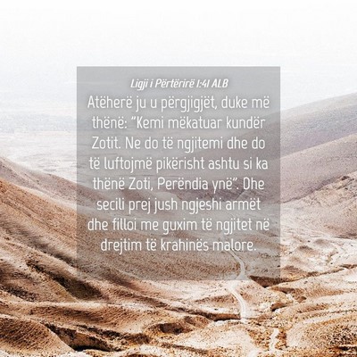 Picture 04 - Ligji i Përtërirë 1:41 ALB - Atëherë ju u përgjigjët, duke më thënë: - Bible Verse Picture